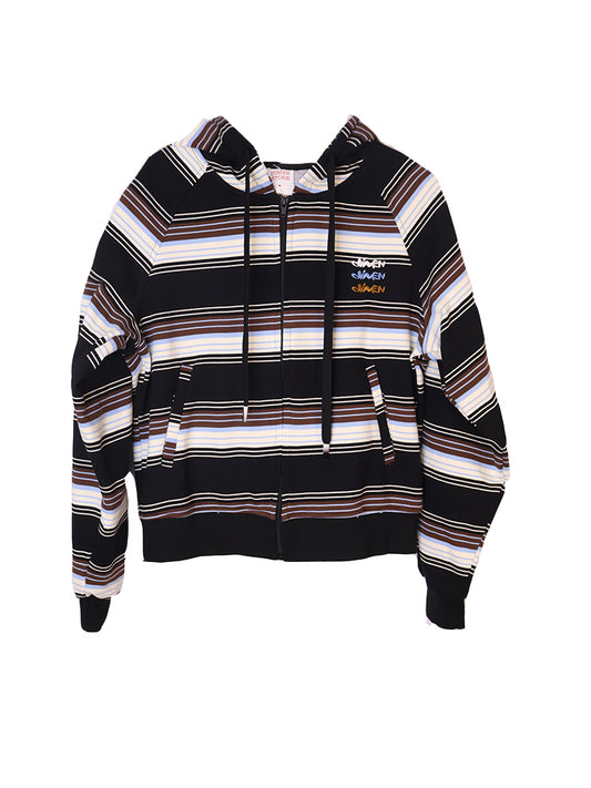 DIMEN American Street Striped Pullover Hoodie
