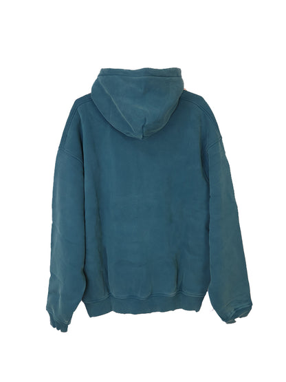 DIMEN Street Retro Washed Crewneck Sweatshirt Distressed Hems