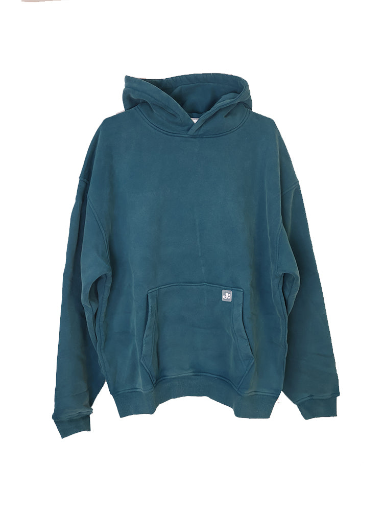 DIMEN Street Retro Washed Crewneck Sweatshirt Distressed Hems