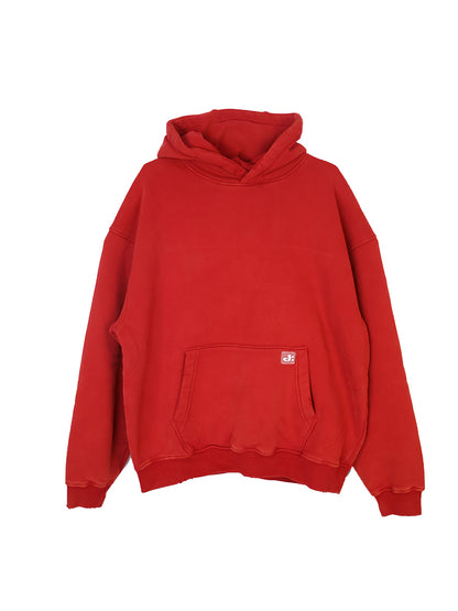 DIMEN Street Retro Washed Crewneck Sweatshirt Distressed Hems