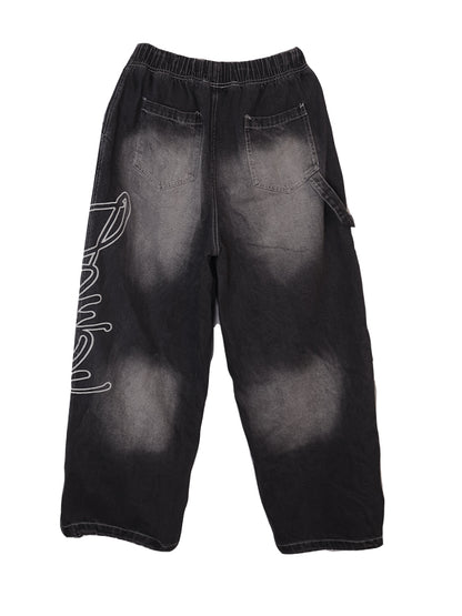 DIMEN Embroidered Denim Jeans