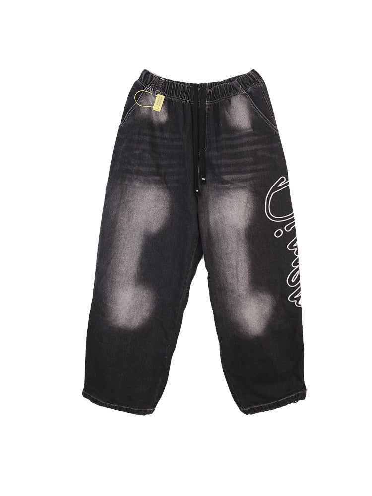 DIMEN Embroidered Denim Jeans
