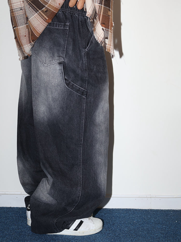DIMEN Embroidered Denim Jeans