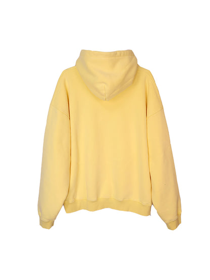 DIMEN Street Retro Washed Crewneck Sweatshirt Distressed Hems