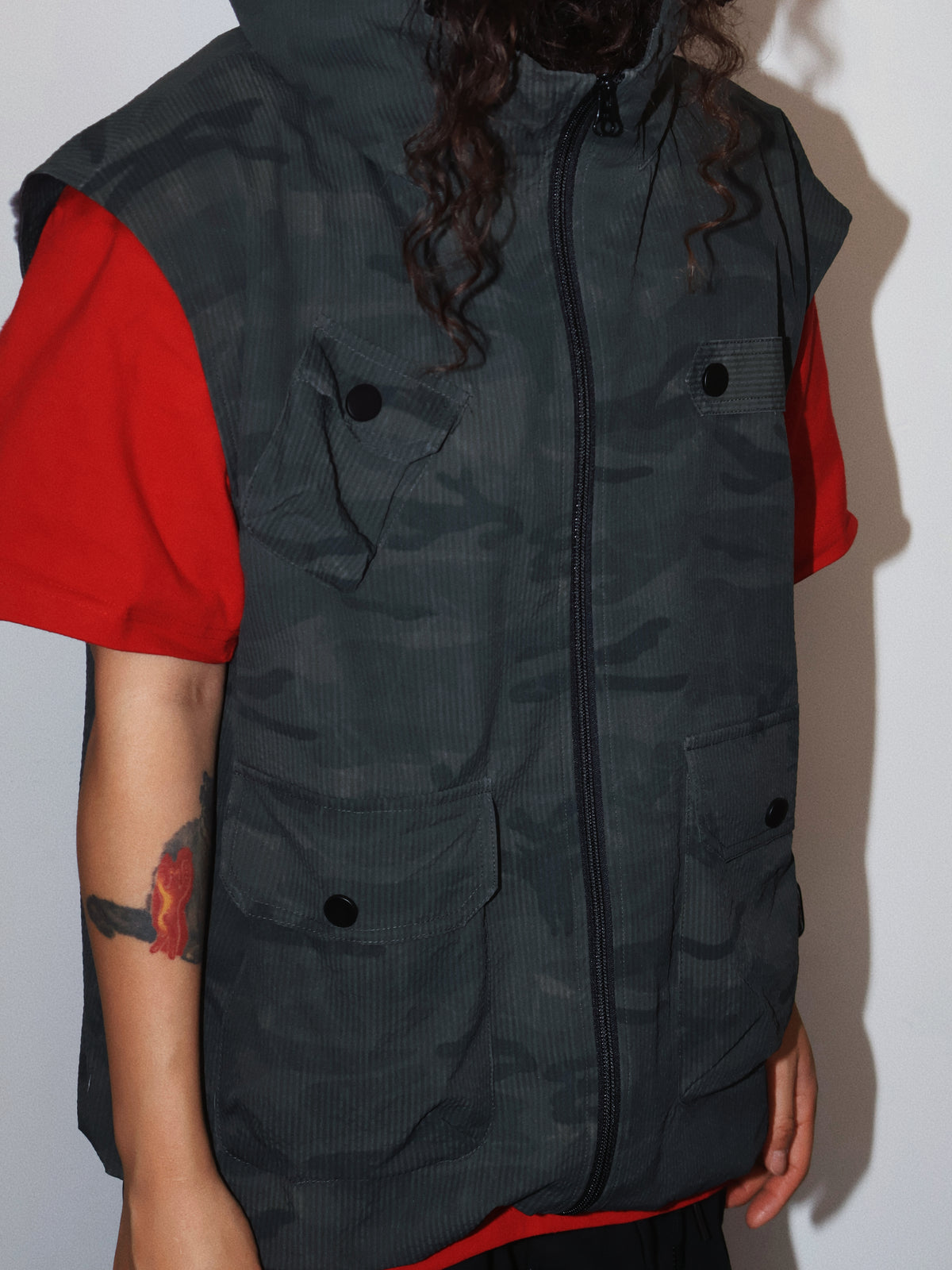 DIMEN Camouflage Streetwear Vest